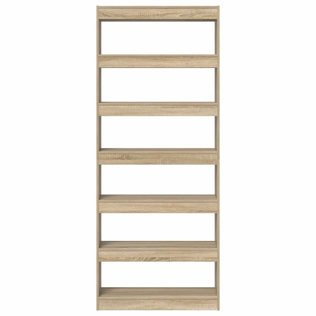 Estante Carvalho sonoma 80 x 30 x 198 cm Madeira processada