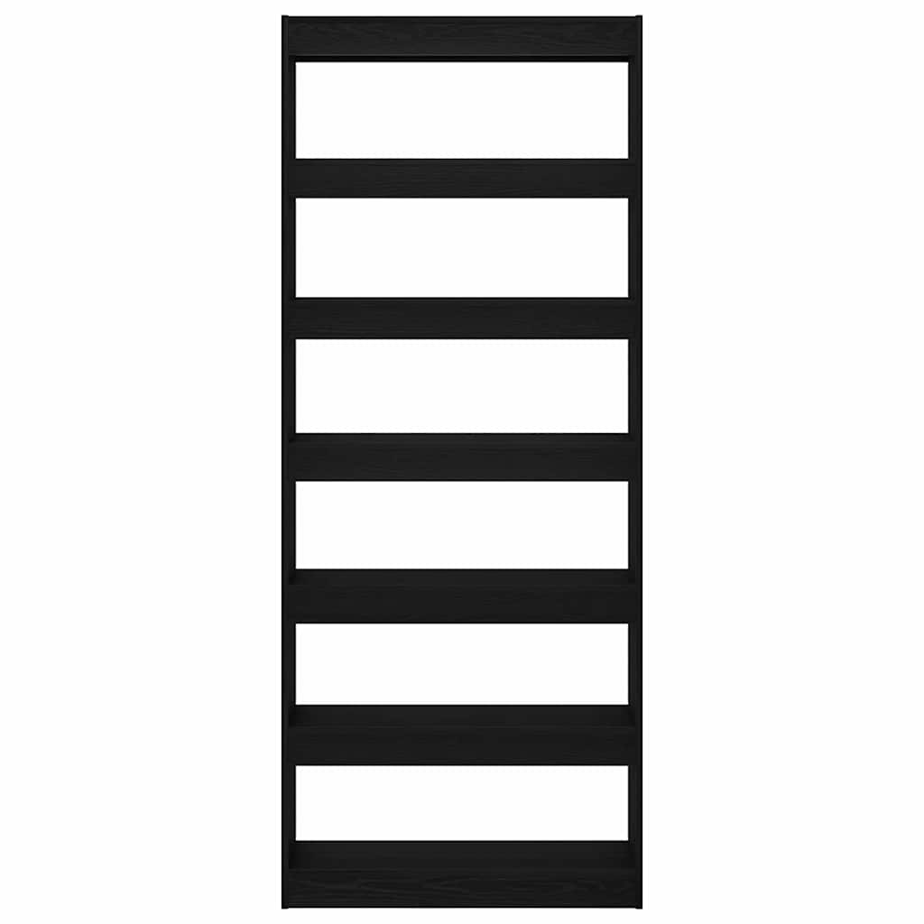 Estante Carvalho preto 80 x 30 x 198 cm Madeira processada