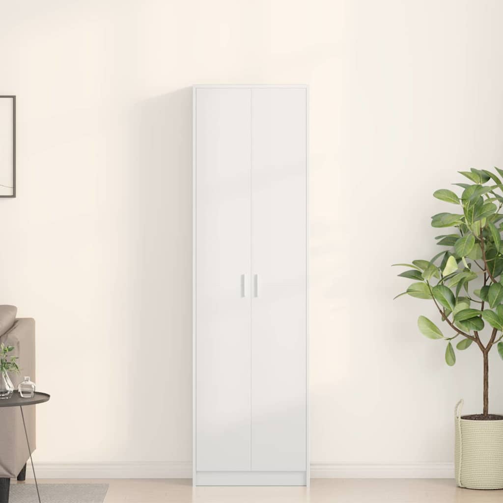 Guarda-roupa Branco 55 x 25 x 189 cm Madeira processada