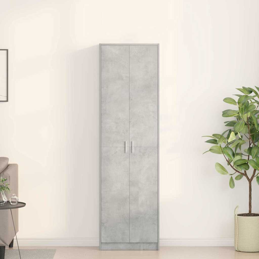 Guarda-roupa com prateleira Cinzento cimento 55 x 25 x 189 cm