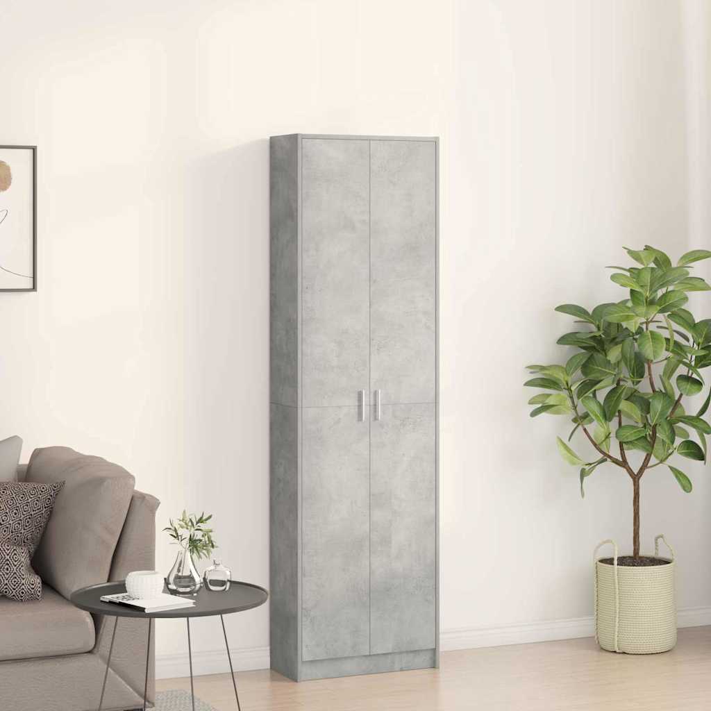 Guarda-roupa com prateleira Cinzento cimento 55 x 25 x 189 cm