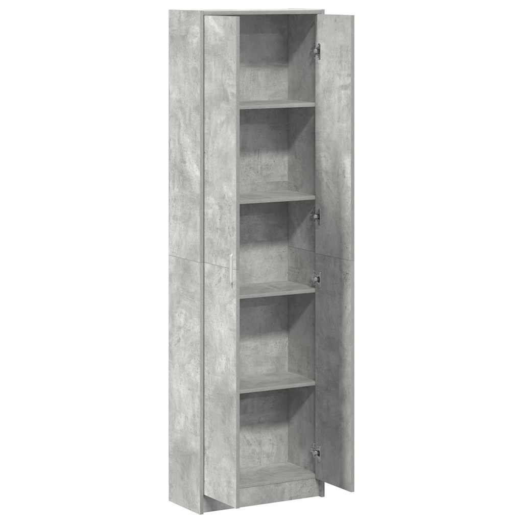 Guarda-roupa com prateleira Cinzento cimento 55 x 25 x 189 cm