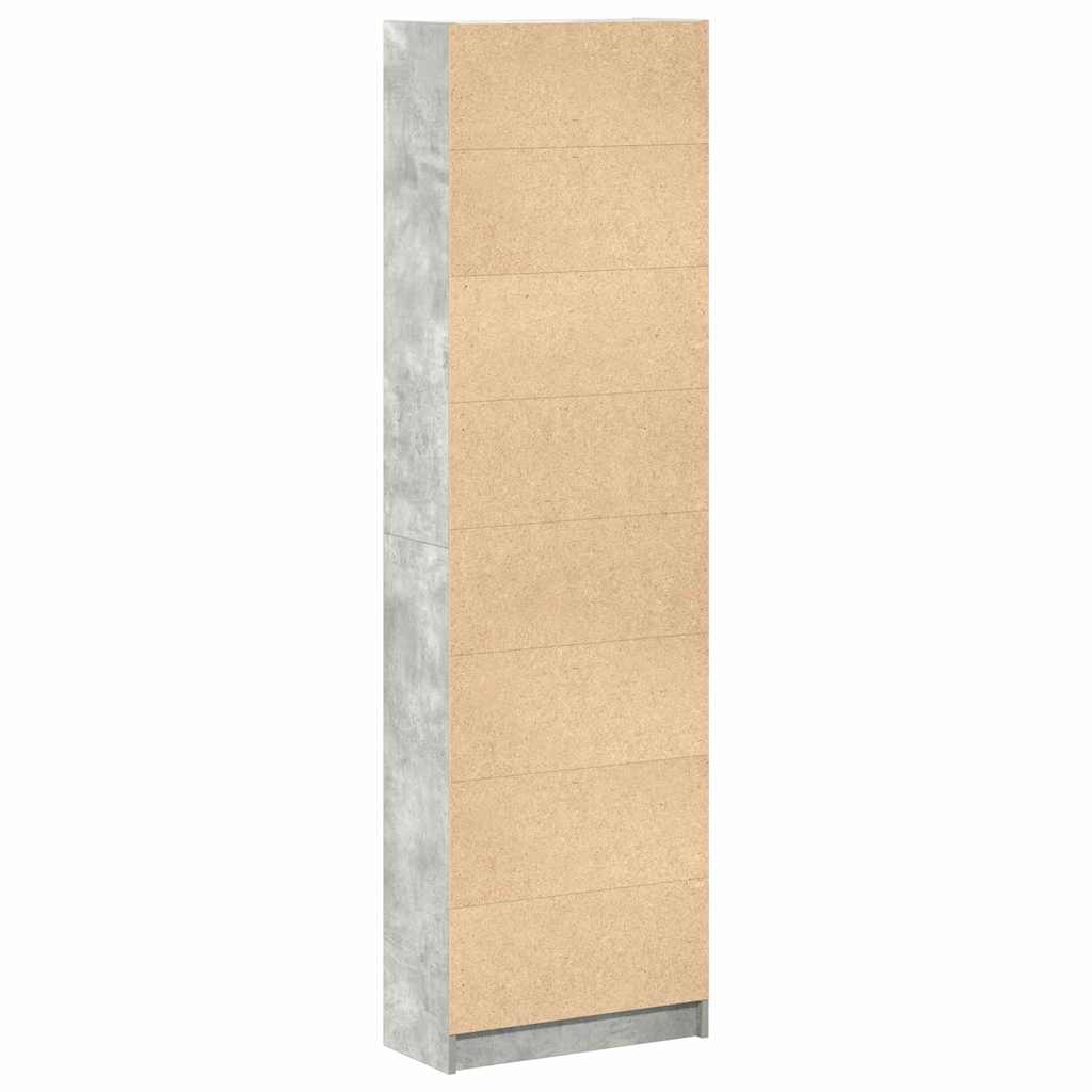 Guarda-roupa com prateleira Cinzento cimento 55 x 25 x 189 cm