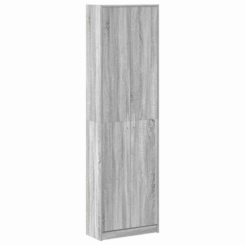 Guarda-roupa com prateleira Sonoma cinzento 55 x 25 x 189 cm