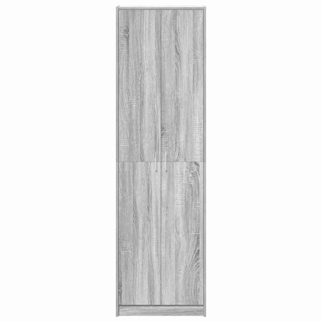 Guarda-roupa com prateleira Sonoma cinzento 55 x 25 x 189 cm