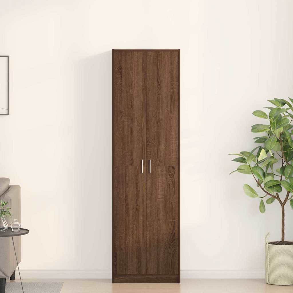 Guarda-roupa com prateleira Carvalho castanho 55 x 25 x 189 cm