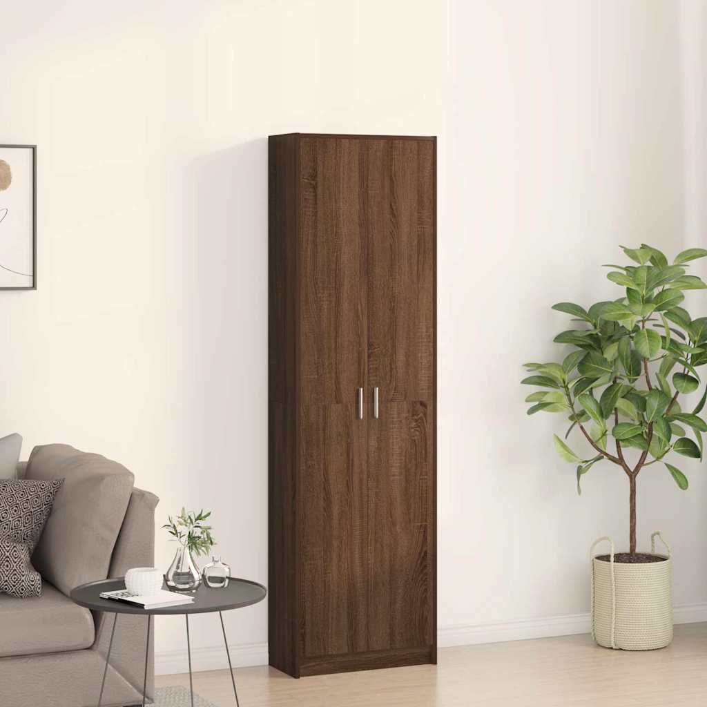 Guarda-roupa com prateleira Carvalho castanho 55 x 25 x 189 cm