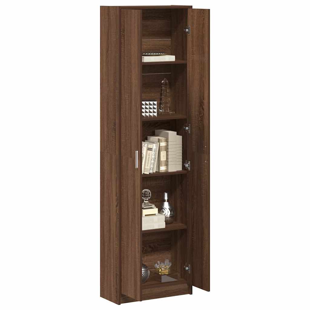 Guarda-roupa com prateleira Carvalho castanho 55 x 25 x 189 cm