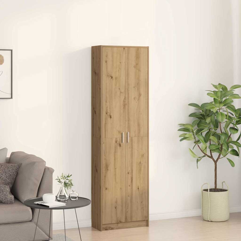 Guarda-roupa com prateleira carvalho artisiano 55 x 25 x 189 cm