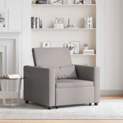 Sofá cama single Cinzento-acastanhado 90 x 165 x 87 cm tecido