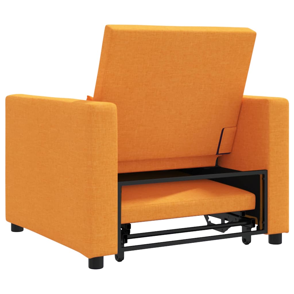 Sofá cama single Amarelo-escuro 90 x 165 x 87 cm tecido