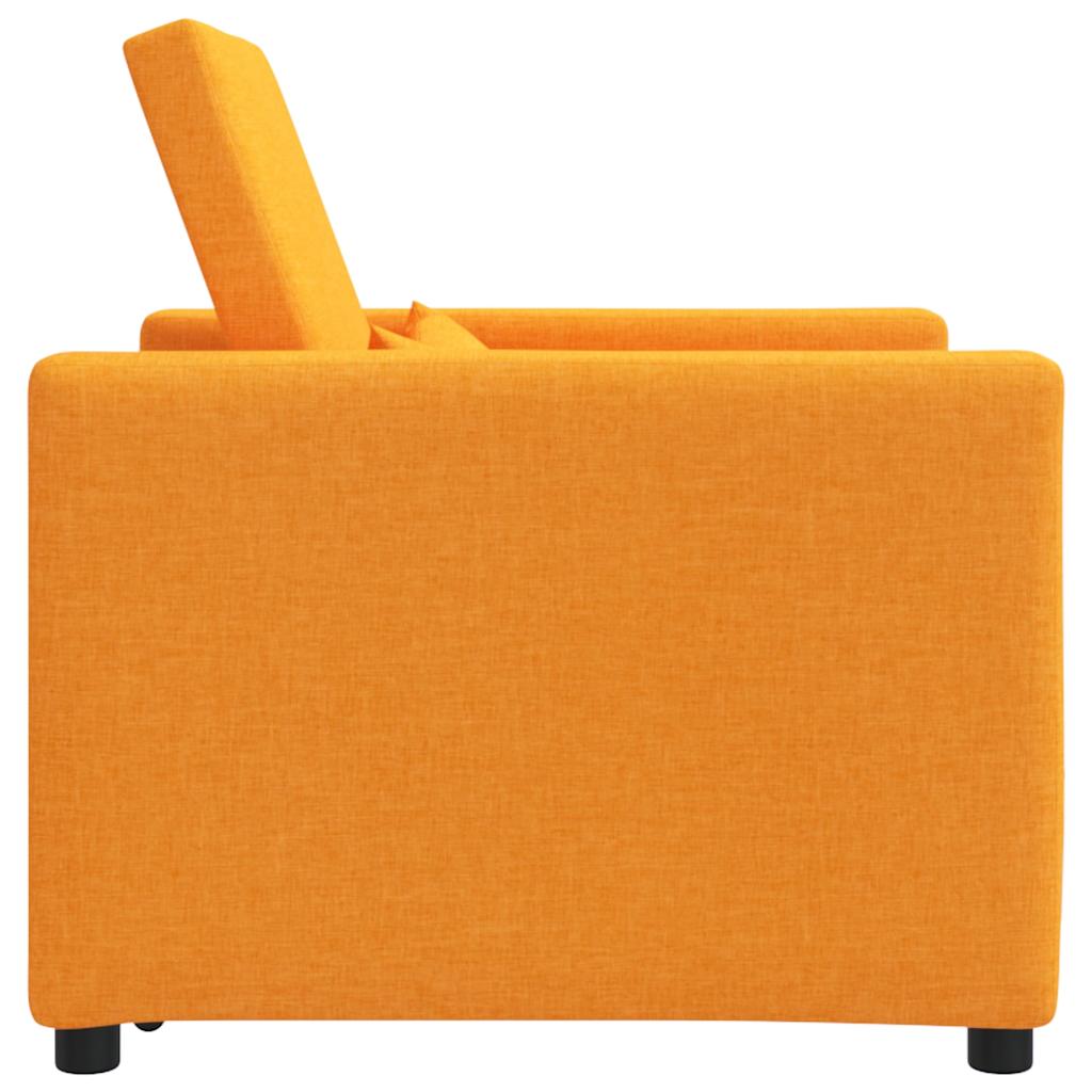 Sofá cama single Amarelo-escuro 90 x 165 x 87 cm tecido