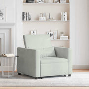 Sofá cama single Cinzento-claro 90 x 165 x 87 cm Veludo