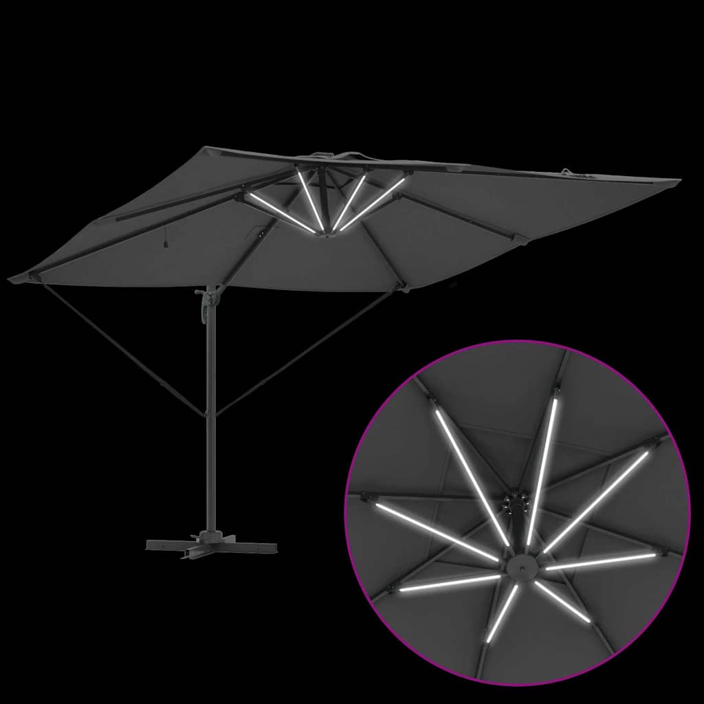 Guarda-sol 286 x 285 x 270 cm Alumínio