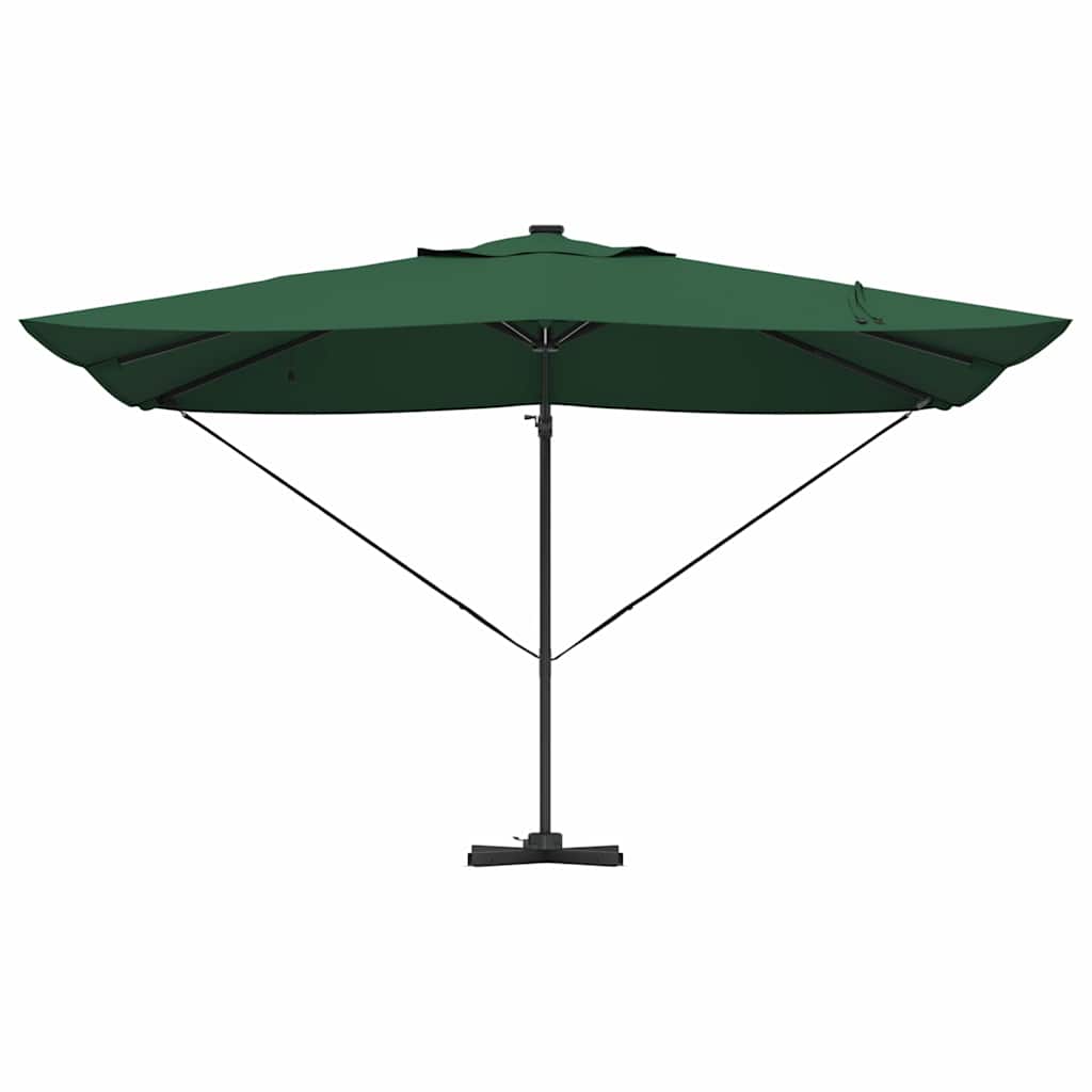 Guarda-sol Roma de Braço Articulado Manual Verde e Preto
