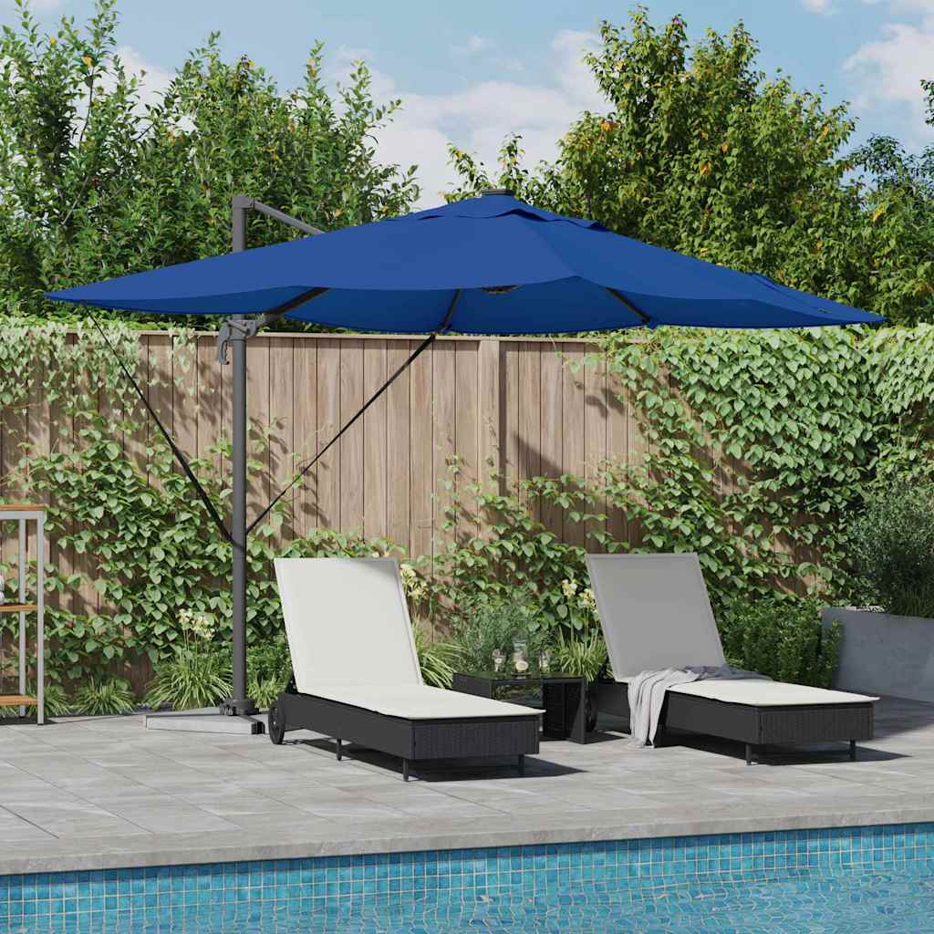 Guarda-sol Roma de Braço Articulado Manual Azul e Preto