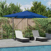 Guarda-sol Roma de Braço Articulado Manual Azul e Preto