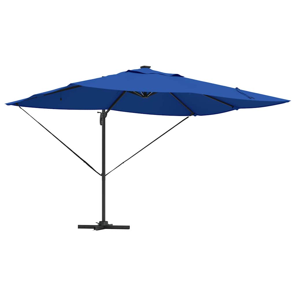 Guarda-sol Roma de Braço Articulado Manual Azul e Preto