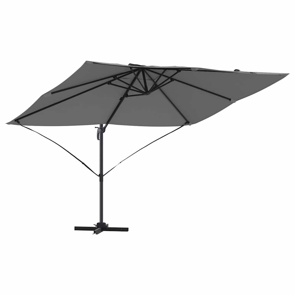 Guarda-sol Roma de Braço Articulado Antracite e Preto