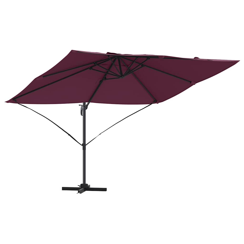 Guarda-sol Roma de Braço Articulado Vermelho e Preto