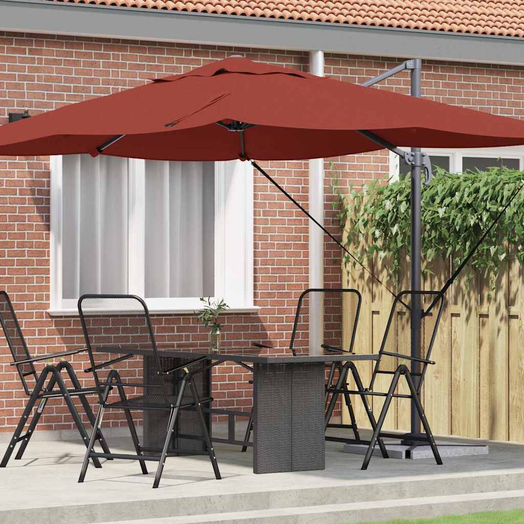 Guarda-sol Roma de Braço Articulado Vermelho e Preto
