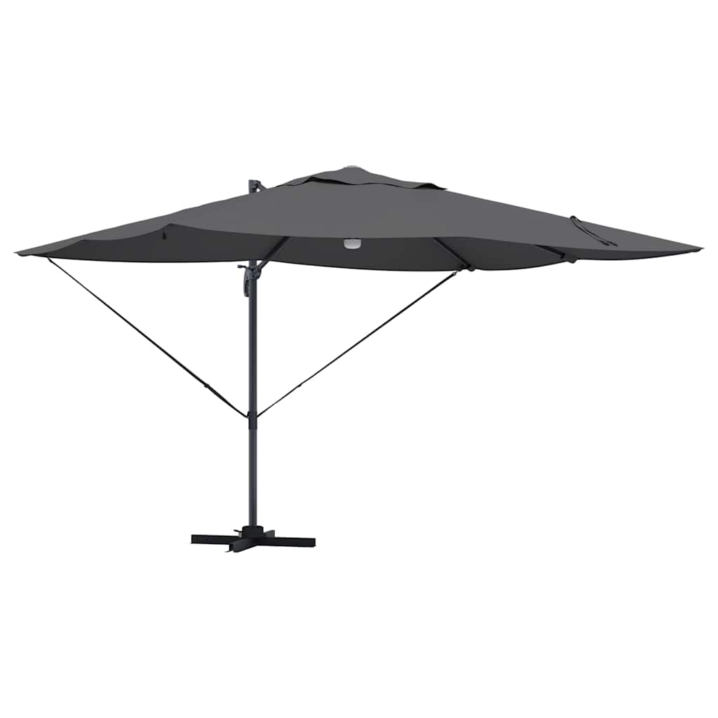 Guarda-sol Roma de Braço Articulado Antracite e Preto