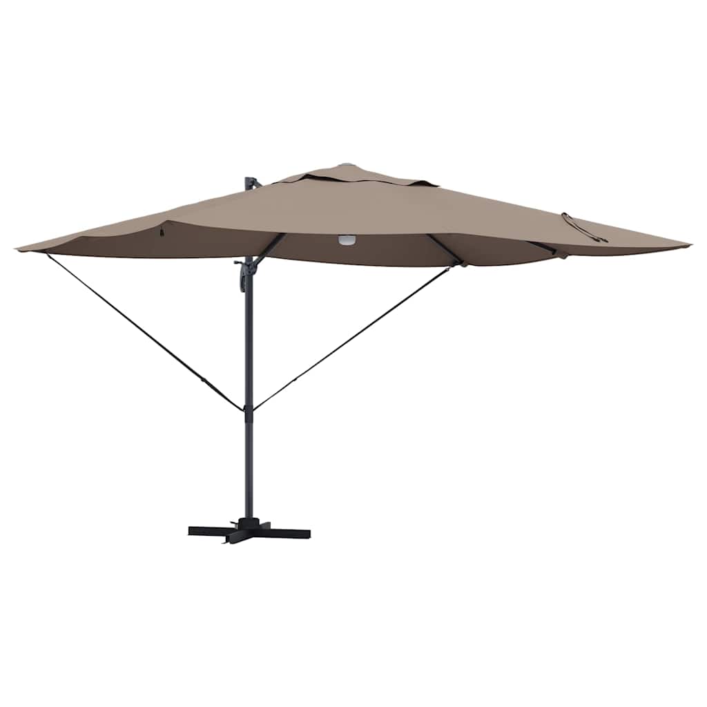 Guarda-sol Roma de Braço Articulado com luzes de tira LED