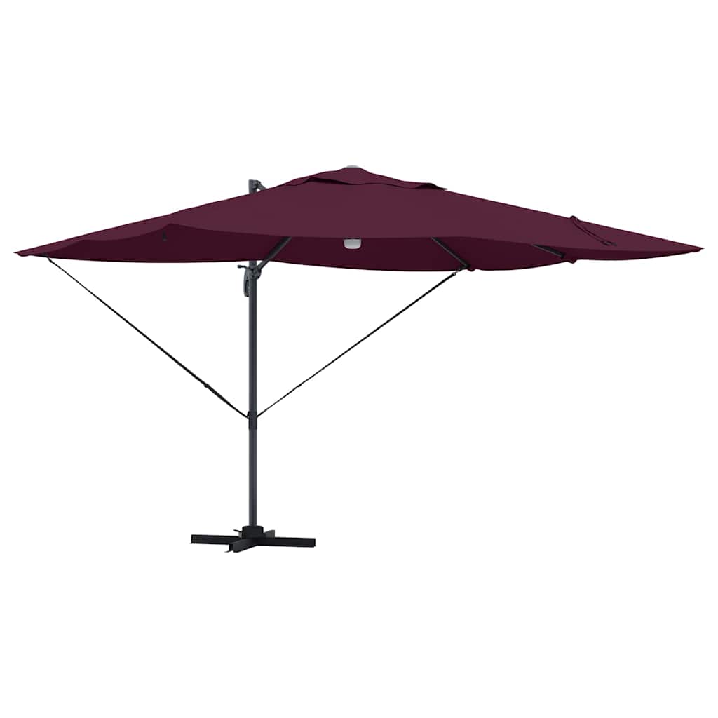 Guarda-sol Roma de Braço Articulado Vermelho e Preto