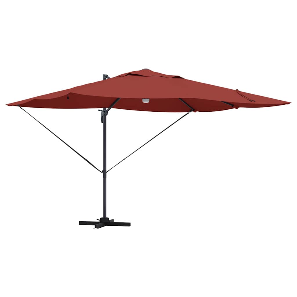 Guarda-sol Roma de Braço Articulado Vermelho e Preto
