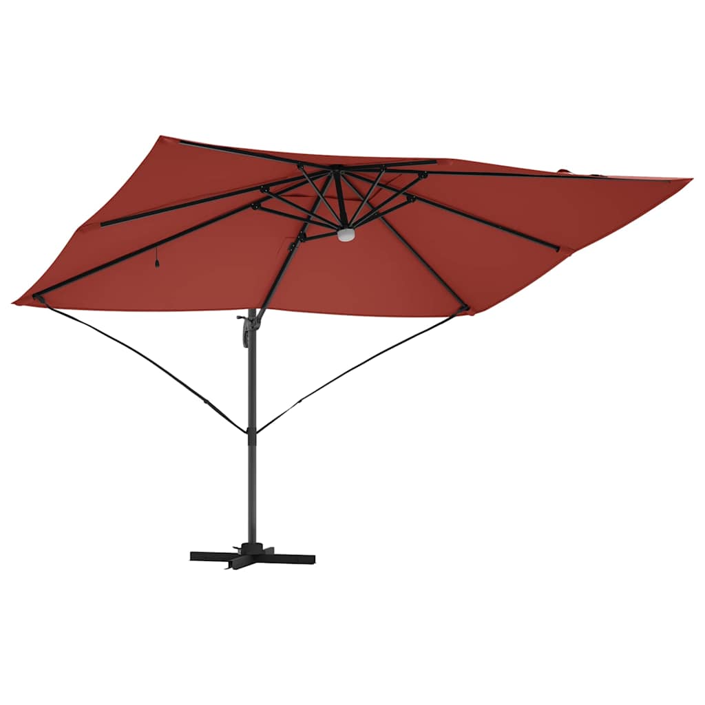 Guarda-sol Roma de Braço Articulado Vermelho e Preto