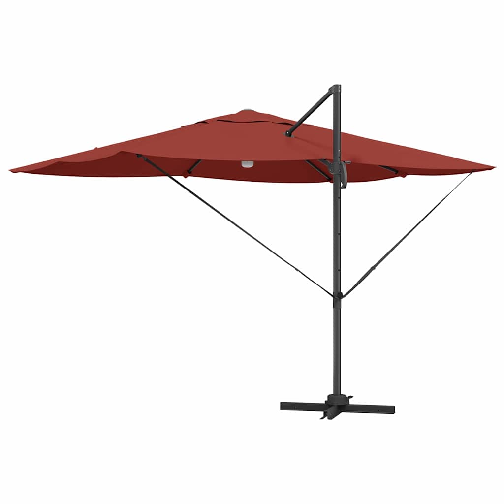 Guarda-sol Roma de Braço Articulado Vermelho e Preto