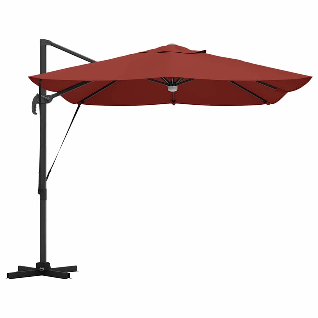 Guarda-sol Roma de Braço Articulado Vermelho e Preto
