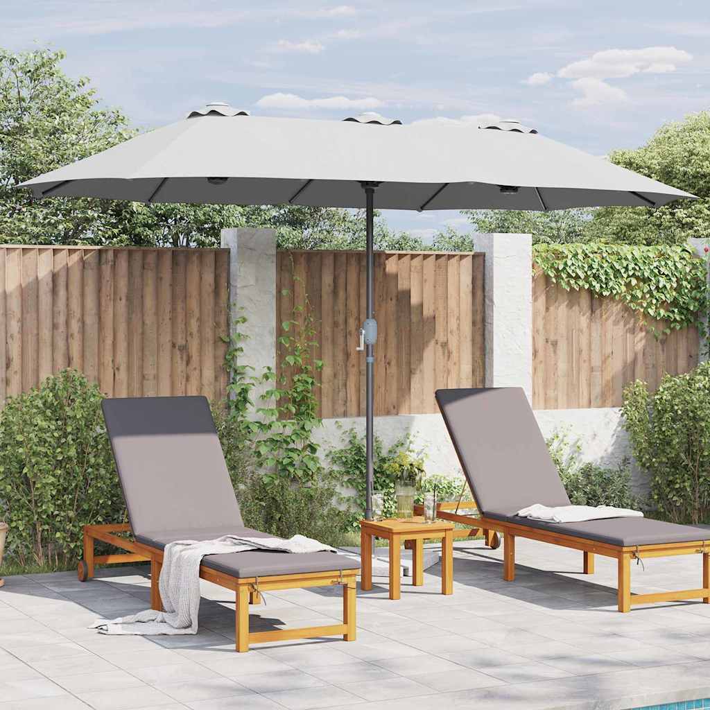 Guarda-sol de Jardim Areia 370 x 197 x 239 cm