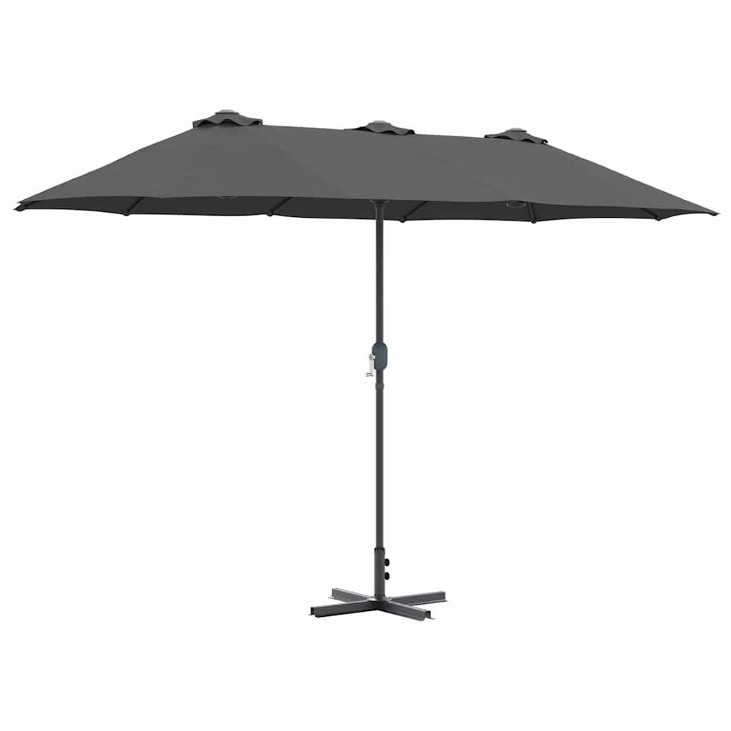 Guarda-sol de Jardim Antracite 370 x 197 x 239 cm