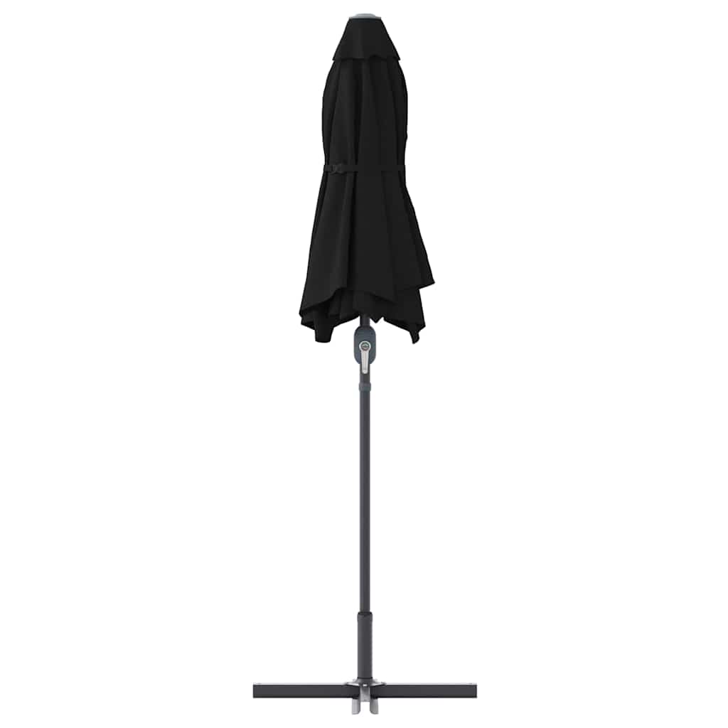 Guarda-sol de Jardim Preto 370 x 197 x 239 cm