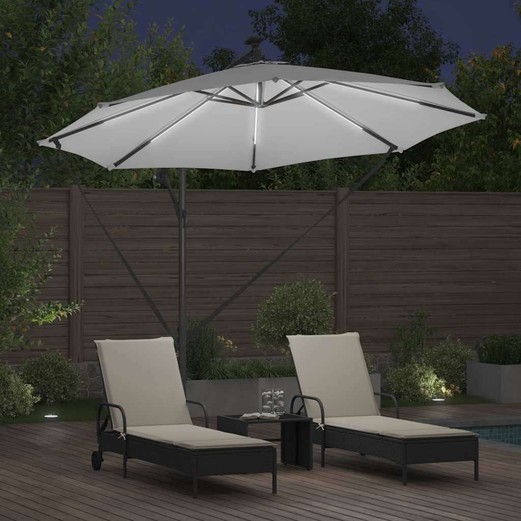 Guarda-sol de Bananeira Cantilever Areia 294 x 294 x 248 cm