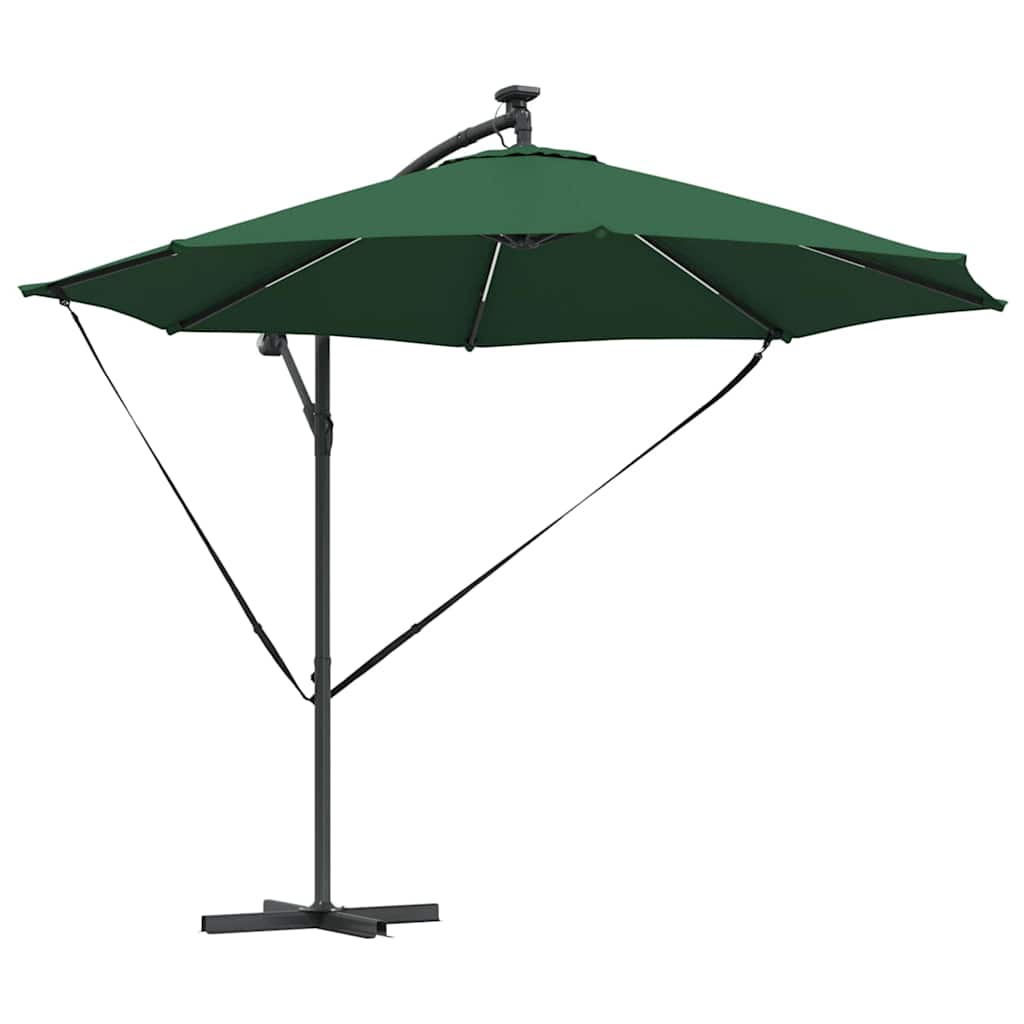 Guarda-sol de Bananeira Cantilever Verde 294 x 294 x 248 cm