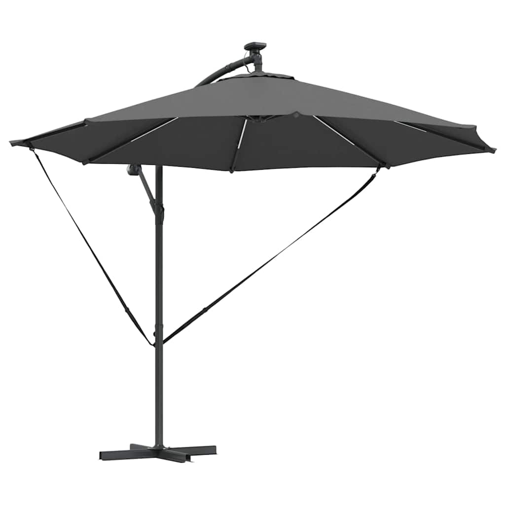 Guarda-sol de Bananeira Cantilever Antracite 294 x 294 x 248 cm