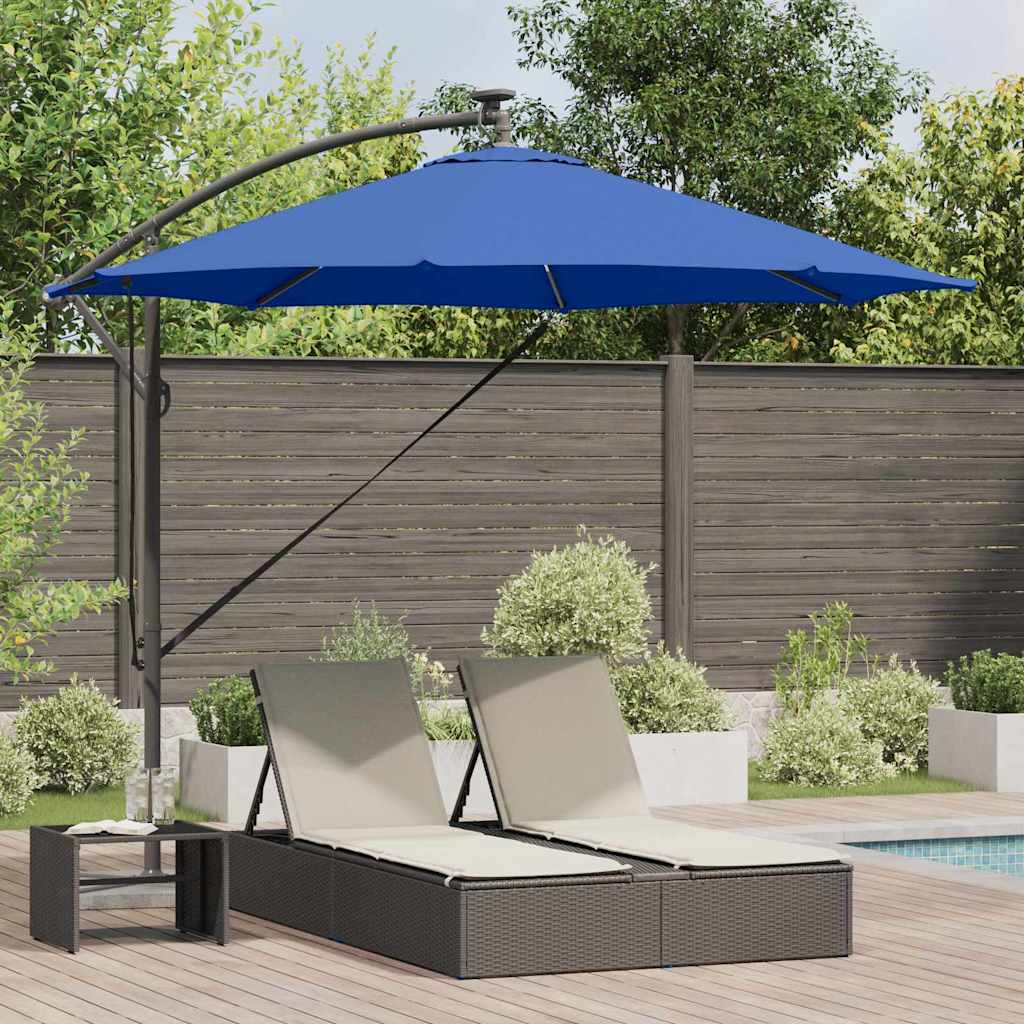 Guarda-sol de Bananeira Cantilever azul ciano