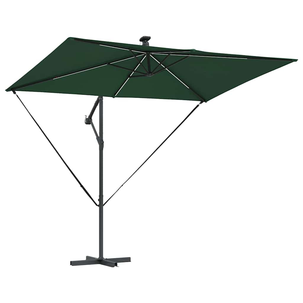 Guarda-sol de Bananeira Cantilever Verde 294 x 200 x 254 cm