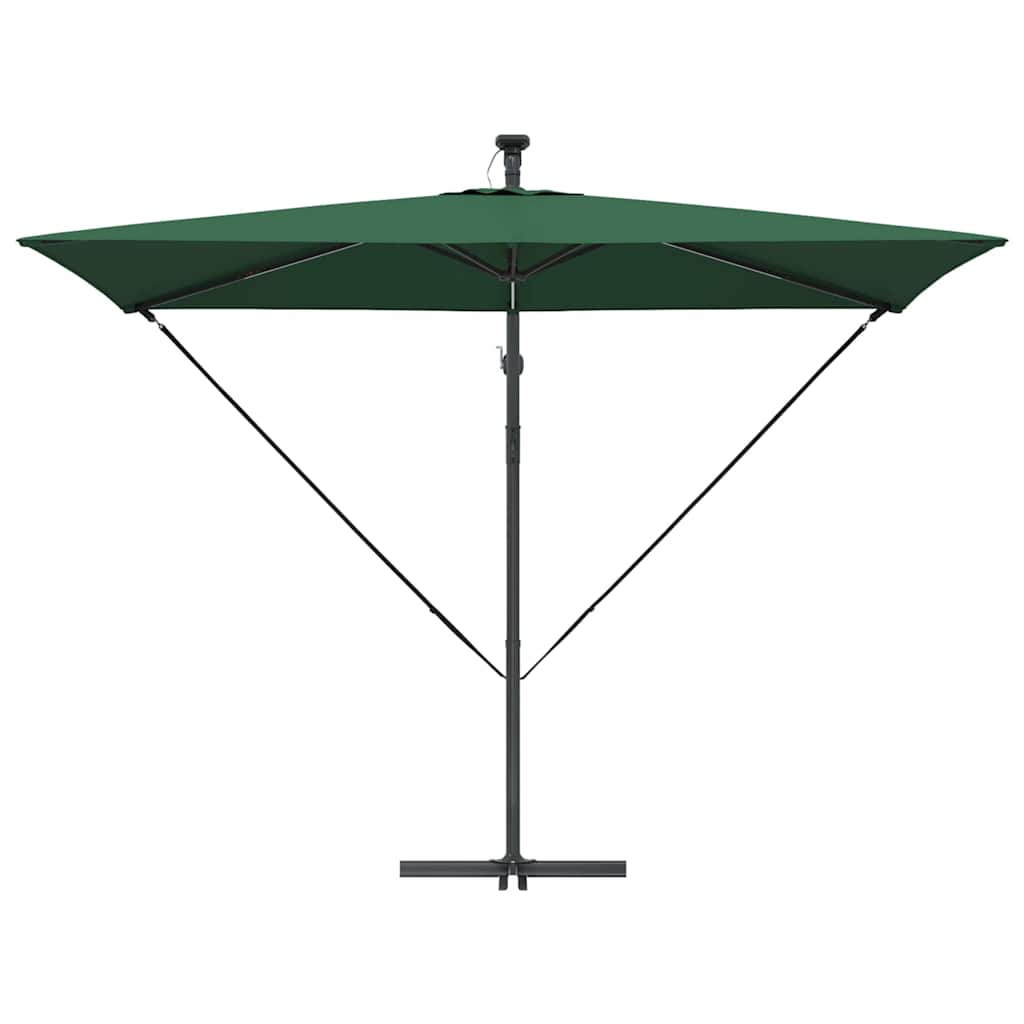 Guarda-sol de Bananeira Cantilever Verde 294 x 200 x 254 cm