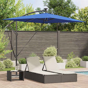 Guarda-sol de Bananeira Cantilever Azul 294 x 200 x 254 cm