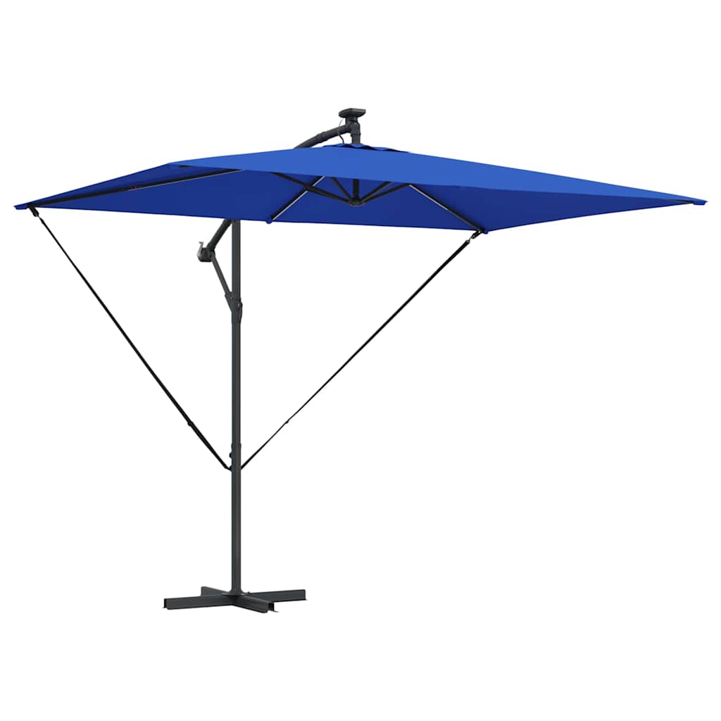 Guarda-sol de Bananeira Cantilever Azul 294 x 200 x 254 cm