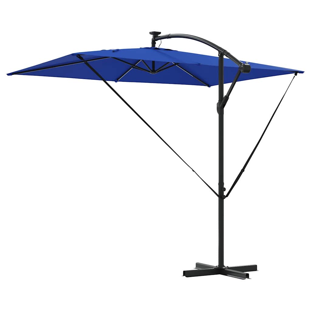 Guarda-sol de Bananeira Cantilever Azul 294 x 200 x 254 cm