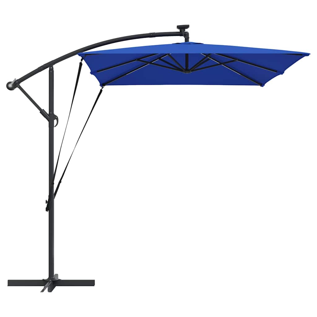 Guarda-sol de Bananeira Cantilever Azul 294 x 200 x 254 cm