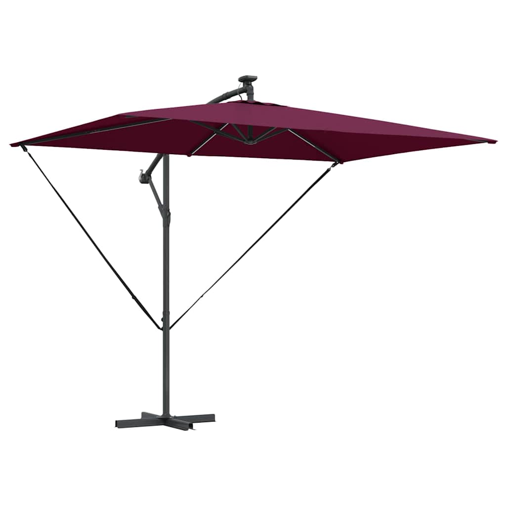 Guarda-sol de Bananeira Cantilever Vermelho bordô