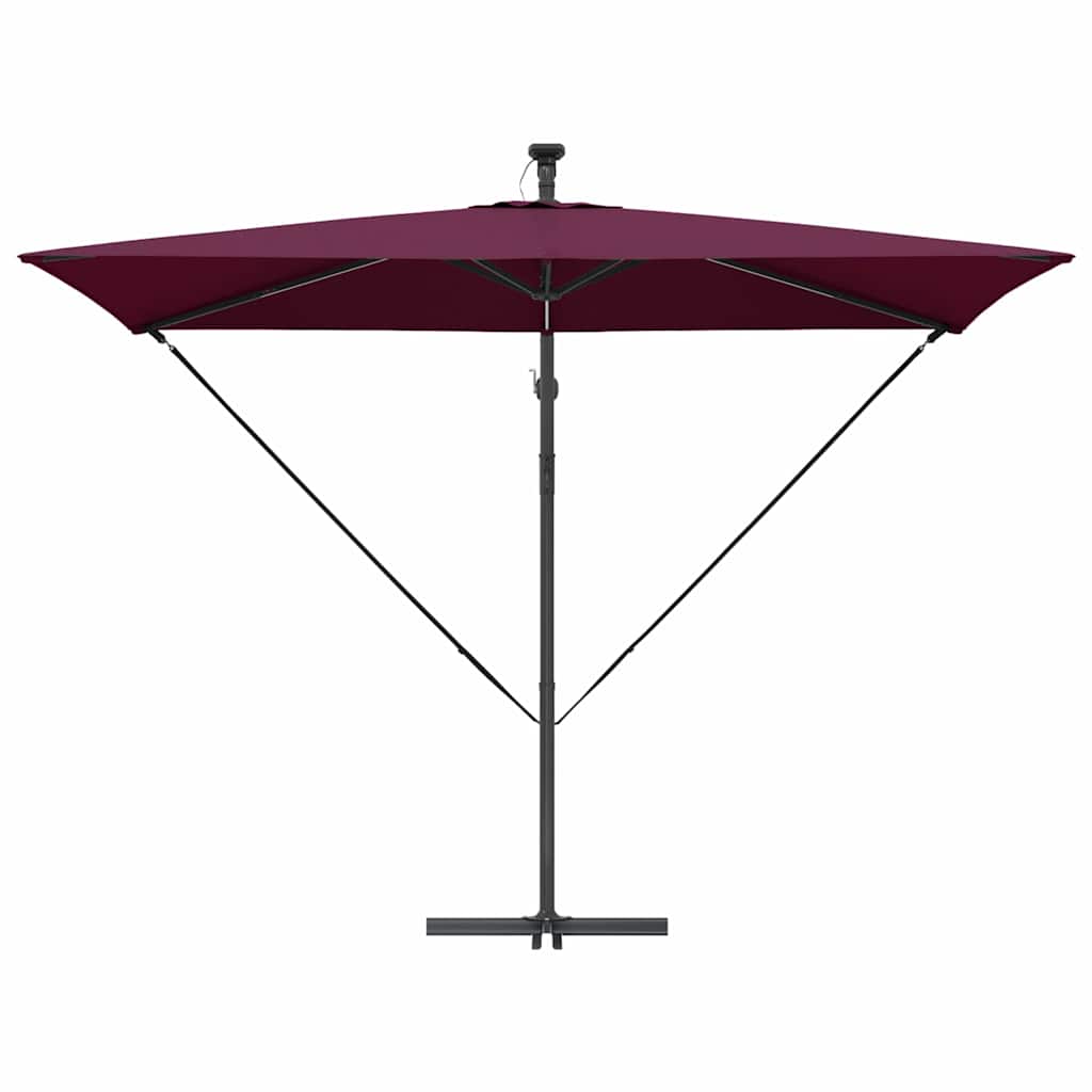 Guarda-sol de Bananeira Cantilever Vermelho bordô