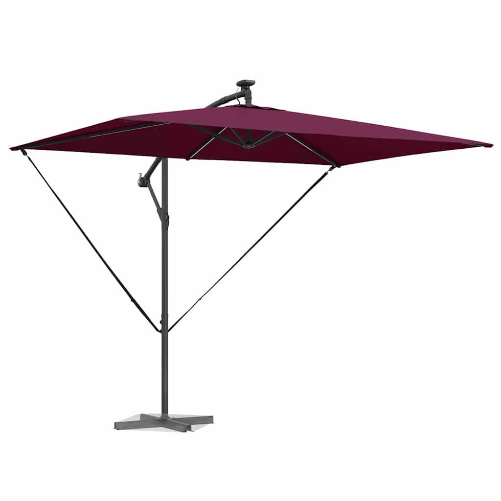 Guarda-sol de Bananeira Cantilever Vermelho bordô