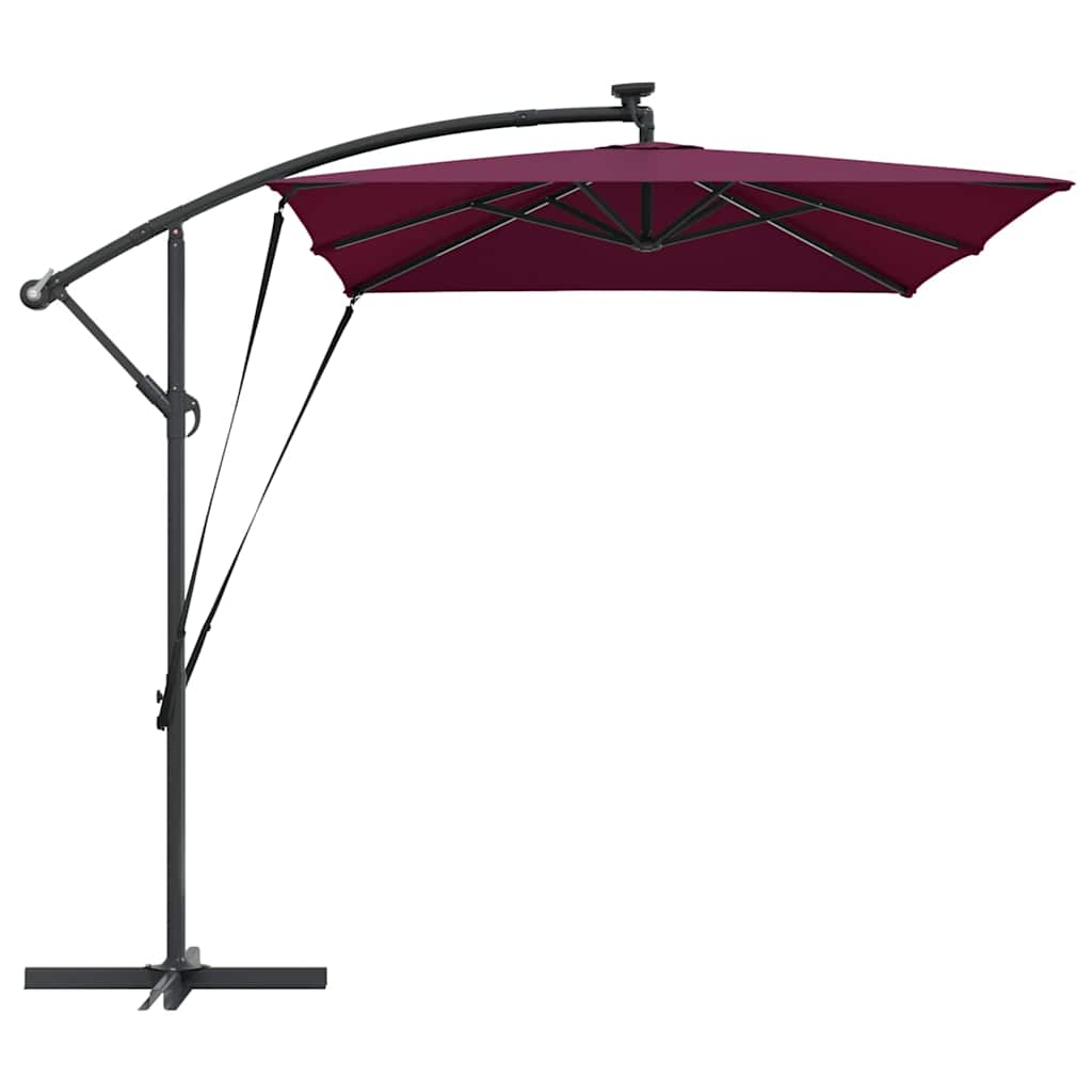Guarda-sol de Bananeira Cantilever Vermelho bordô