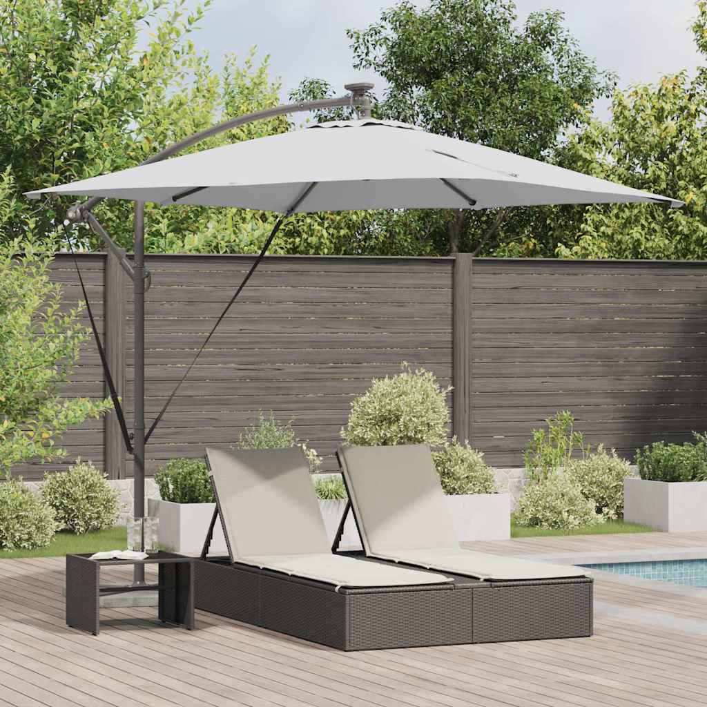 Guarda-sol de Bananeira Cantilever Areia 249 x 249 x 250 cm
